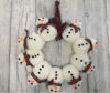 Picture of Snowman wreath tartan scarves