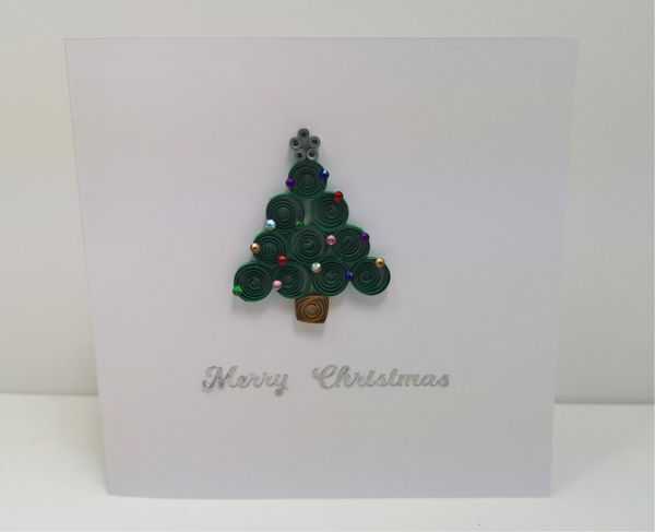 Picture of Quilled Tree Card Kit - makes 3 cards